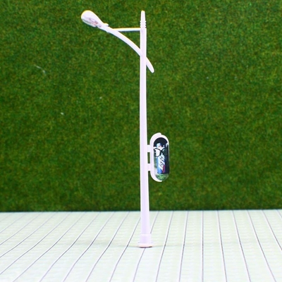 Κίνα Μικροσκοπικό πλαστικό πρότυπο Lamppost για το σχεδιάγραμμα ακρών του δρόμου τραίνων RC100 6V 10cm προμηθευτής