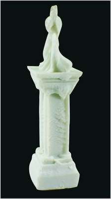 Κίνα MD01, Jade 3D μοντέλο κλίμακας λευκό επιτραπέζιο γλυπτική 2 * 6,5 cm προμηθευτής