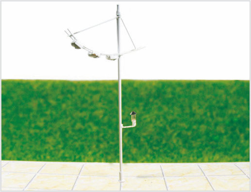 Κίνα OEM 6V φωτεινή Street μοντέλο Lamppost 6,5 cm για διάταξη της αμαξοστοιχίας προμηθευτής