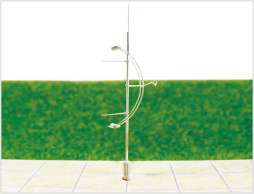 Κίνα T36 HO 6V φωτεινή Street 3D μοντέλο Lamppost για διάταξη αμαξοστοιχίας φωτεινή ποιότητα φωτός 14 cm προμηθευτής
