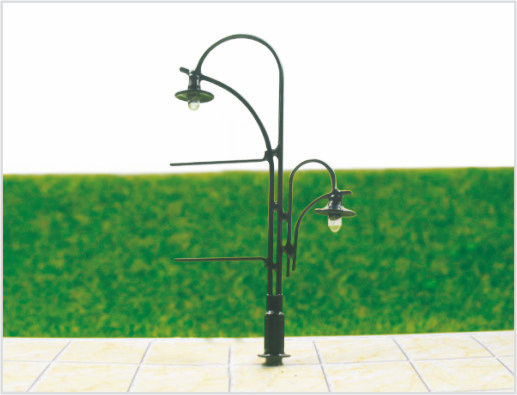 Κίνα T85 Custom 6V διπλό Street πλαστικών πρότυπο φανό δημοσίευση για σιδηρόδρομου διατάξεις 8 cm προμηθευτής
