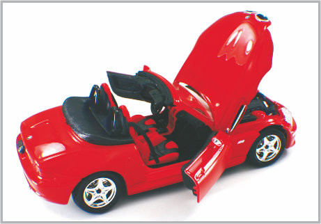 ανοικτό αυτοκίνητο της BMW 1/24 Diecast αυτοκίνητα κλίμακας συνήθειας κραμάτων κόκκινο πρότυπο ως σπίτι Decoratio προμηθευτής