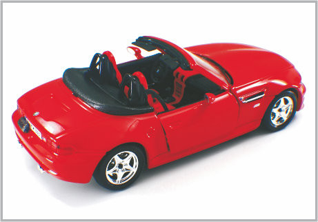 ανοικτό αυτοκίνητο της BMW 1/24 Diecast αυτοκίνητα κλίμακας συνήθειας κραμάτων κόκκινο πρότυπο ως σπίτι Decoratio προμηθευτής