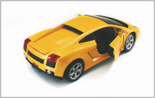 1/24 Diecast πρότυπα αυτοκίνητα LamboighiniGallardo κλίμακας συνήθειας κραμάτων κίτρινα ως συλλογή προμηθευτής