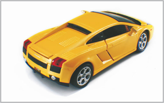 1/24 Diecast πρότυπα αυτοκίνητα LamboighiniGallardo κλίμακας συνήθειας κραμάτων κίτρινα ως συλλογή προμηθευτής