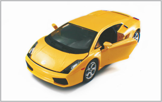 1/24 Diecast πρότυπα αυτοκίνητα LamboighiniGallardo κλίμακας συνήθειας κραμάτων κίτρινα ως συλλογή προμηθευτής