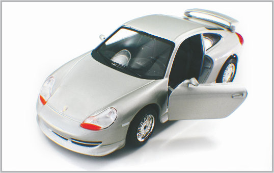 1/24 Diecast πρότυπα αυτοκίνητα κλίμακας συνήθειας κραμάτων αργυροειδή άσπρα Porsche GT3 ως σπίτι Decoratio προμηθευτής