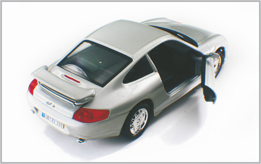 1/24 Diecast πρότυπα αυτοκίνητα κλίμακας συνήθειας κραμάτων αργυροειδή άσπρα Porsche GT3 ως σπίτι Decoratio προμηθευτής